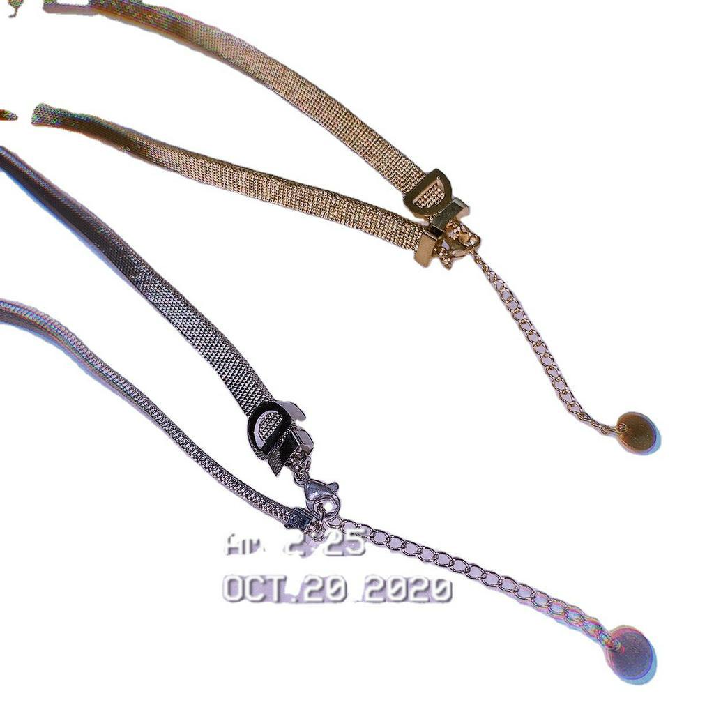 vòng cổ Mạ Vàng Mặt Chữ Đính Đá Sang Trọng Cho Nữ