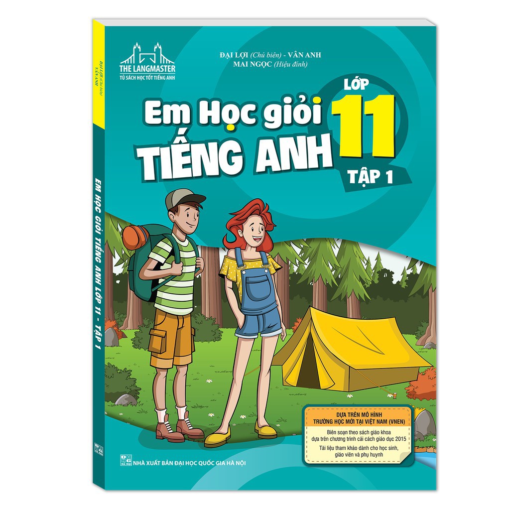 Sách Combo Em học giỏi tiếng anh lớp 11 tập 1+ tập 2 Có Mã cào