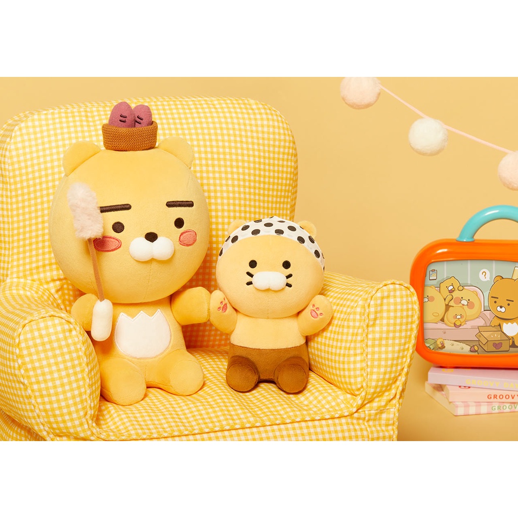 Set Thú Nhồi Bông Kakao Friends Ryan Choonsik Dọn Dẹp