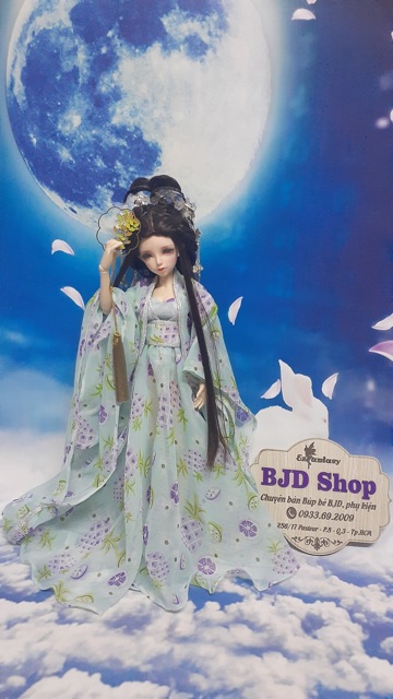 Quạt Mỹ Nhân cổ trang cho búp bê BJD