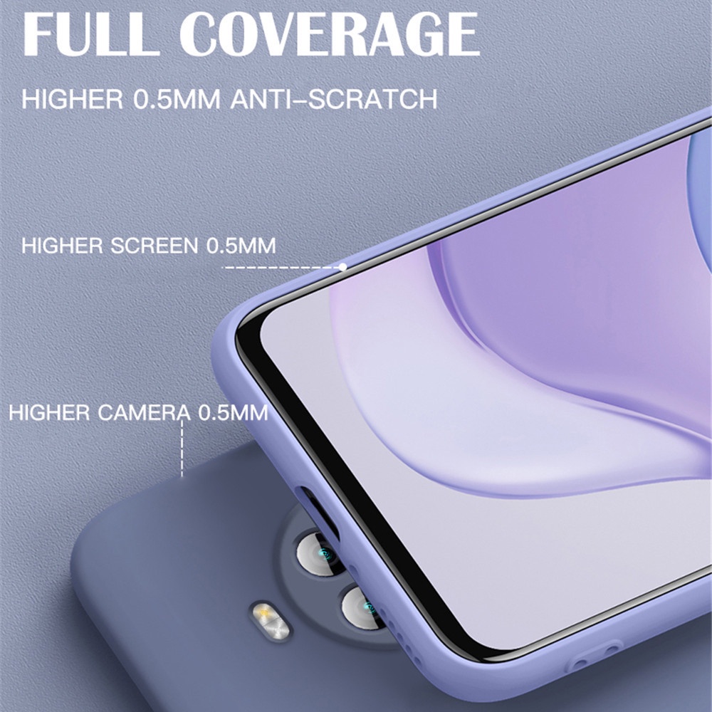 Ốp điện thoại trơn dẻo 6 màu kèm giá đỡ vòng bảo vệ Xiaomi Mi 10T 11T 11 Lite Redmi 9 9A 9C 10 10C