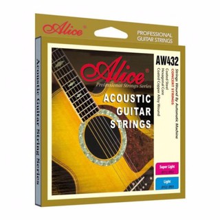 Dây Đàn Guitar Acoustic - Alice - AW432p - (Dây Sắt)