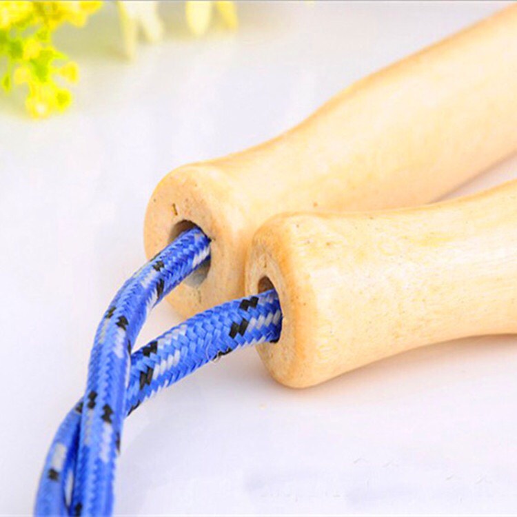 Dây Nhảy Dây Tập Thể Dục Cán Gỗ Dài 2.2m E212