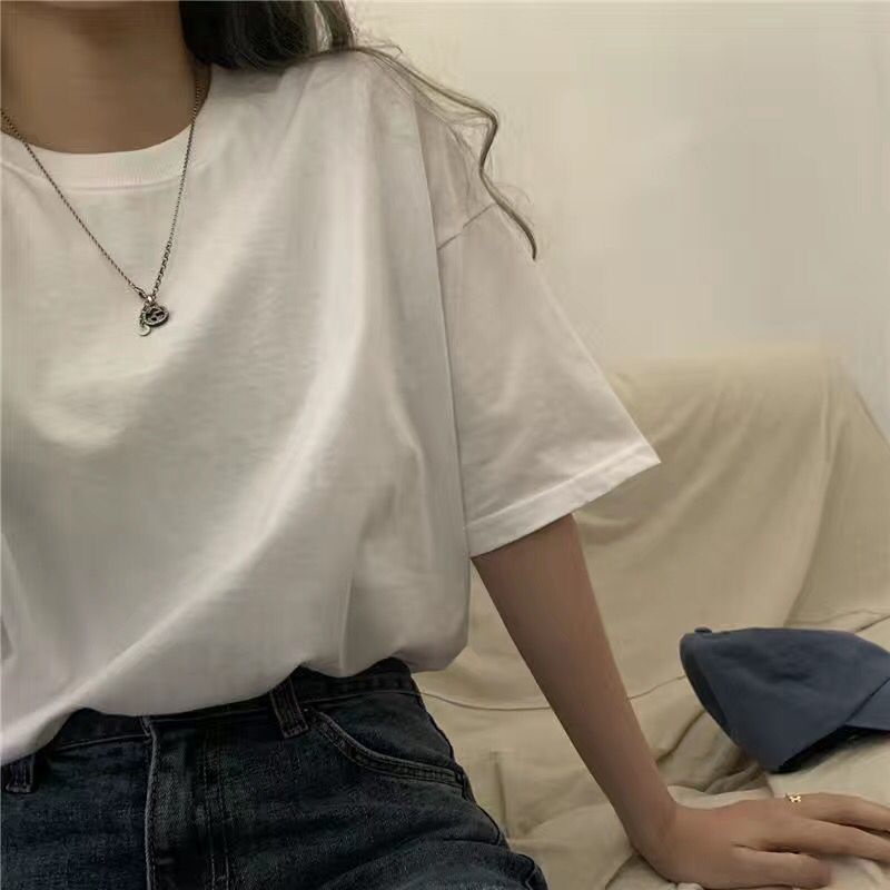 Áo Thun Nữ Dài Tay Cổ Tròn Form Rộng Thời Trang Hàn