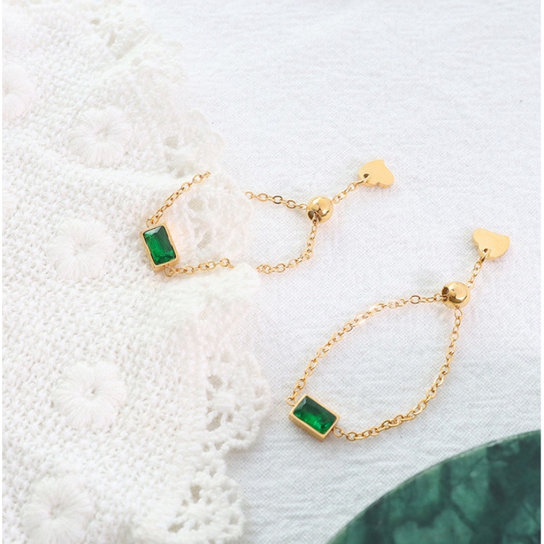 Nhẫn Titan Ko Han Rỉ Kiểu Dây Rút Đính Đá Nhân Tạo TT 4037