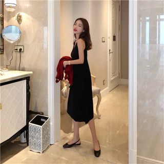 Váy len dài phối cadi - ORDER