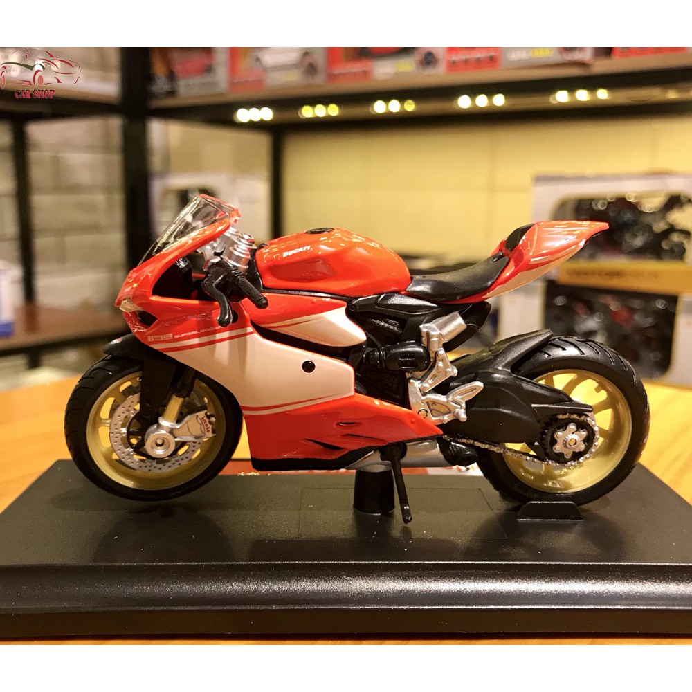 Mô hình xe mô tô Ducati 1199 Superleggera tỉ lệ 1/18 hãng Maisto