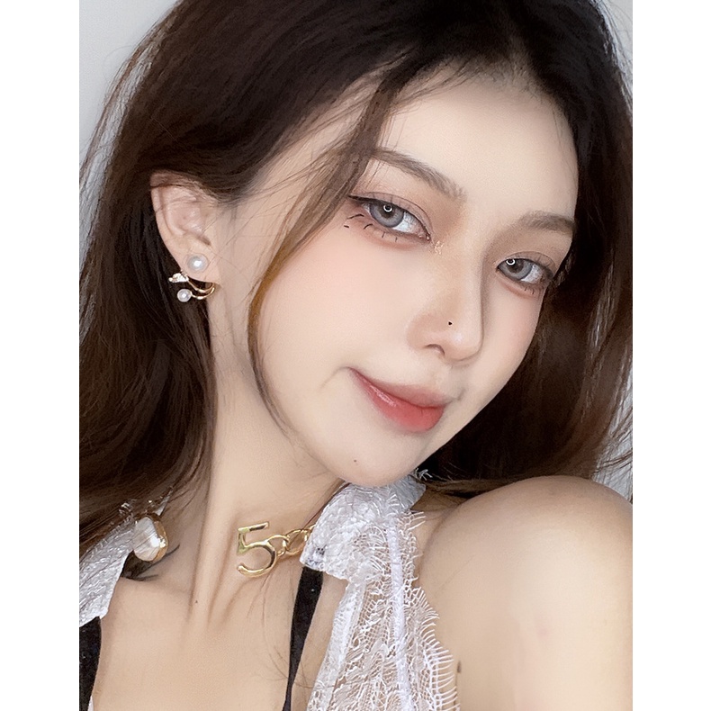 [Augustcloth | AugustJewelry] Bông tai/ Hoa tai đuôi cá hợp kim phong cách Hàn Quốc