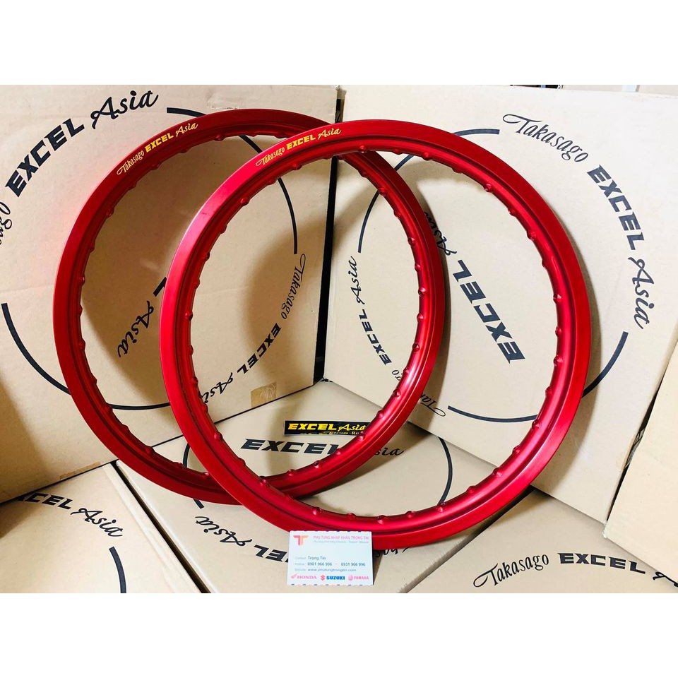 Niềng nhôm Excel malaysia 1.4./1.6/1.85 đủ size.