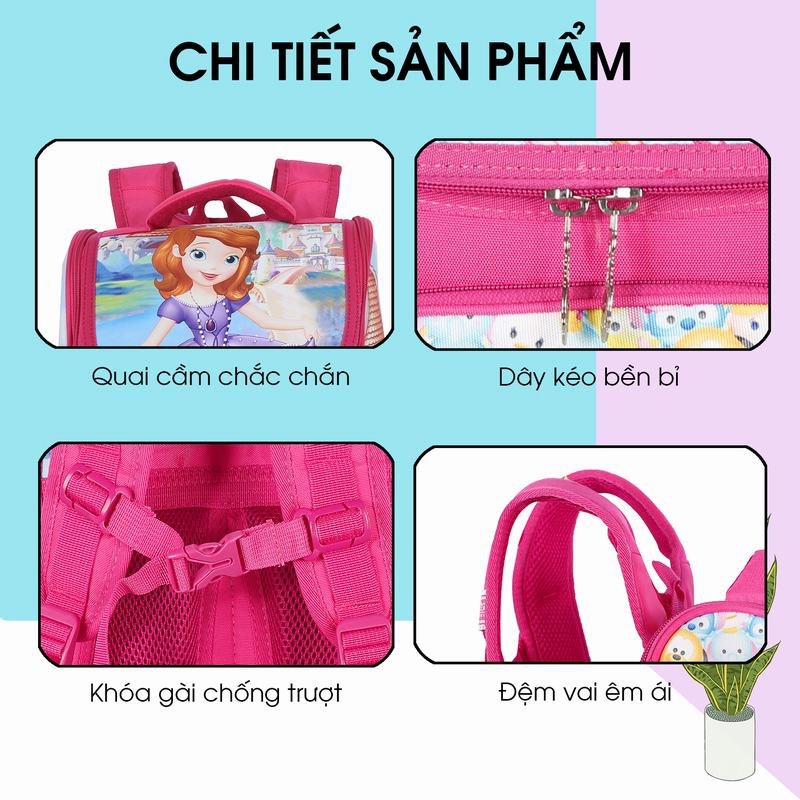 Cặp Học Sinh Chống Gù MITI C11060W_SOF Dành Cho Bé Gái