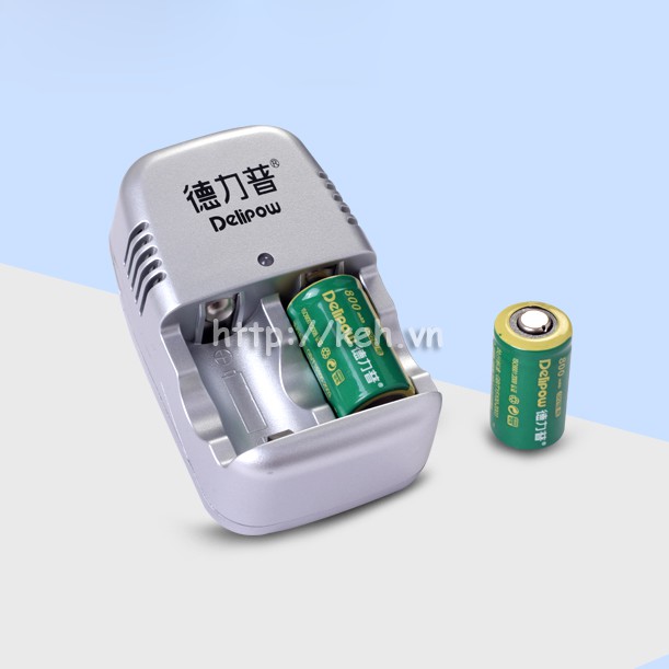 Pin, sạc DeliPow CR2 3v 800mah Rechargeable cr15270 cho máy ảnh phim, máy instax mini, đèn pin