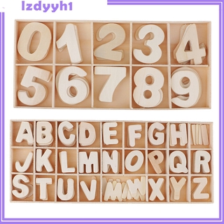 [Joydiy] JoyDIY 216Pc Craft Gỗ Tự Nhiên Chữ Cái Bảng Chữ Cái Số Có Khay Đựng Đồ Chơi Trẻ Em