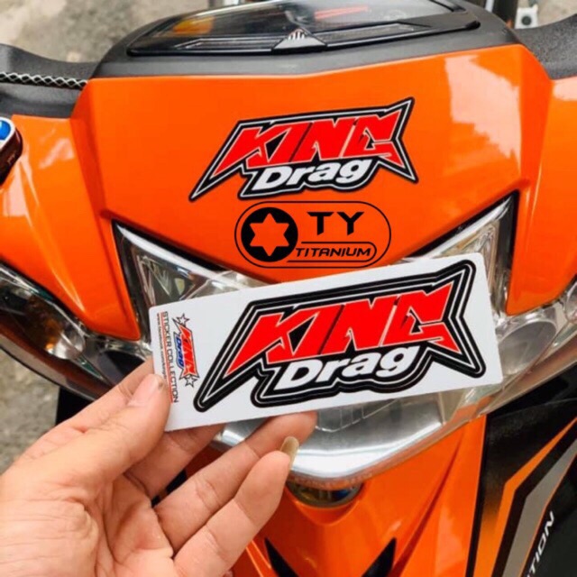 tem kingdrag dán xe