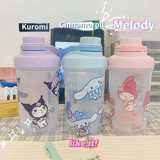 Bình Nước Nhựa Trong Suốt Cỡ Lớn In Họa Tiết Hoạt Hình My Melody Dễ Thương Thời Trang Mùa Hè Cho Học Sinh