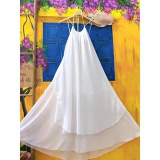 [FREESIZE] Đầm Maxi Yếm 2 Tầng - Nhà Lỳ Có Maxi