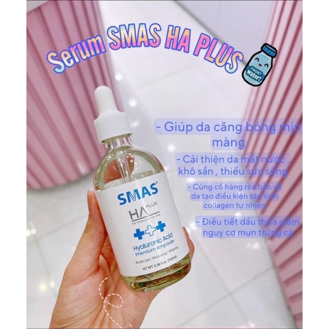 Tinh Chất Cấp Nước Smas HA Plus Serum 100ml