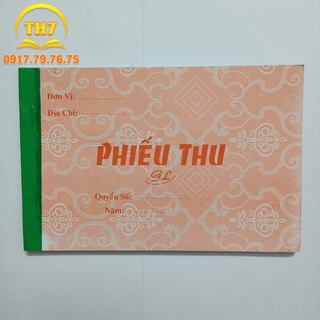 Phiếu thu 1 liên, 2 liên
