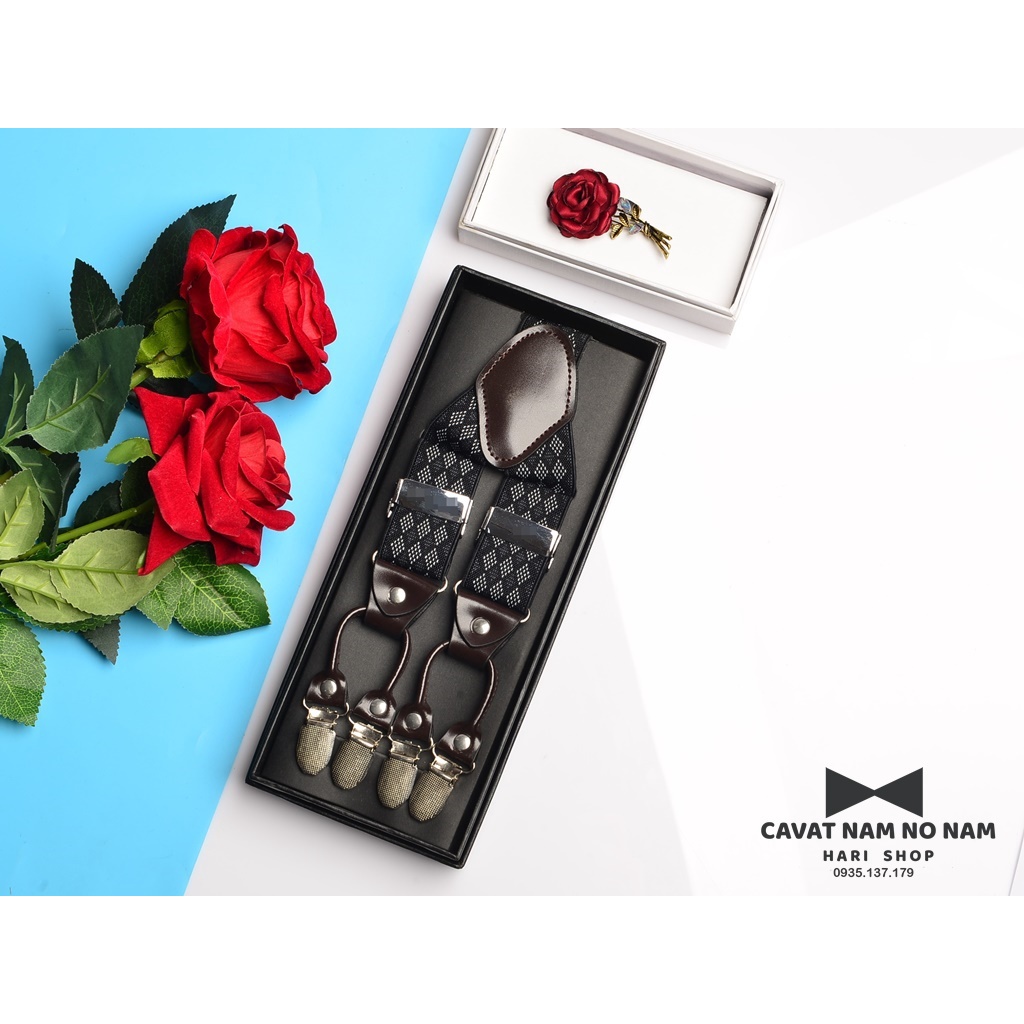 Dây đeo quần nam chữ Y 3.5cm - dây yếm quần nam cao cấp