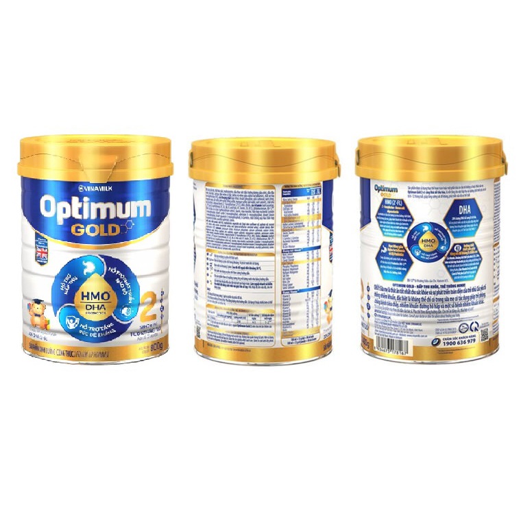 Sữa bột Vinamilk Optimum gold mẫu mới số 1,2,3,4 800g