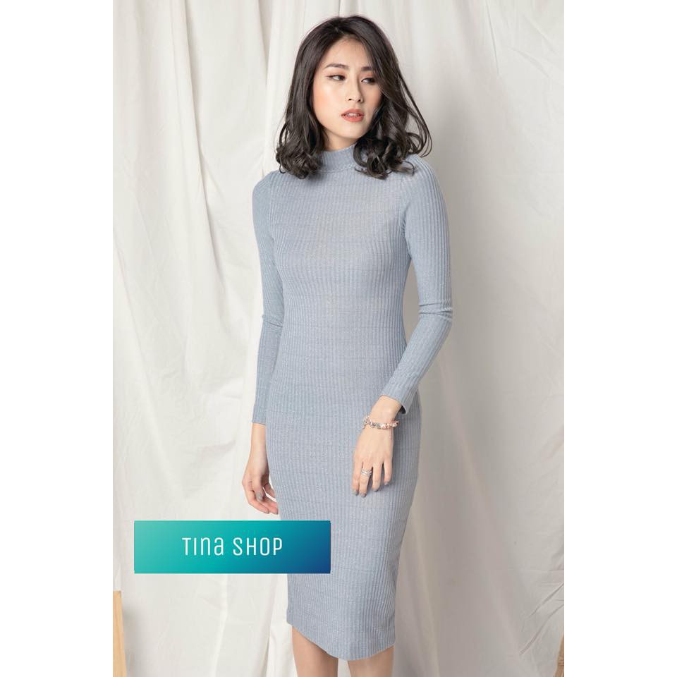 Đầm len bút chì