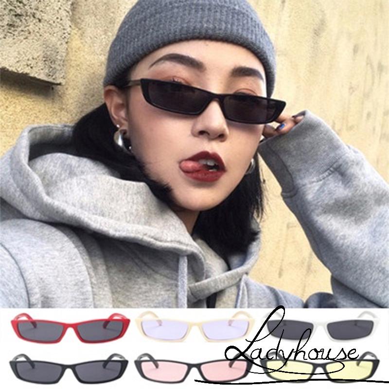 Kính mát gọng vuông nhỏ phong cách retro Hàn Quốc thời trang cho nữ