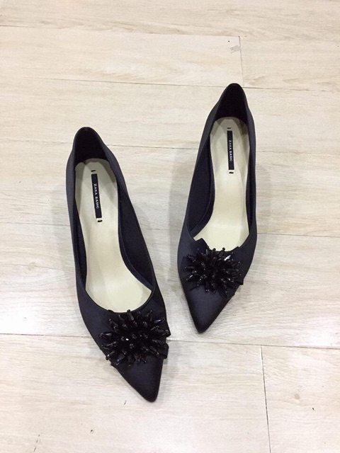 Sẵn giày zara satin sang chảnh