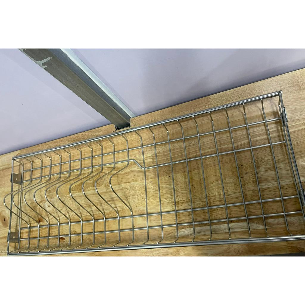 Giá bát inox không gỉ, giá úp bát, giá úp cốc, giá đĩa inox sáng bóng loại 4 thành