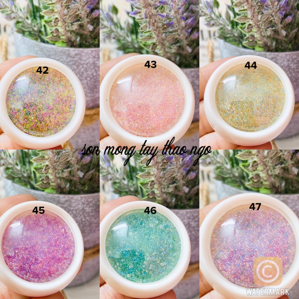 (hàng mới về) Kim tuyến tròn trang trí móng dành cho Nail siêu xinh 7k/1 hủ