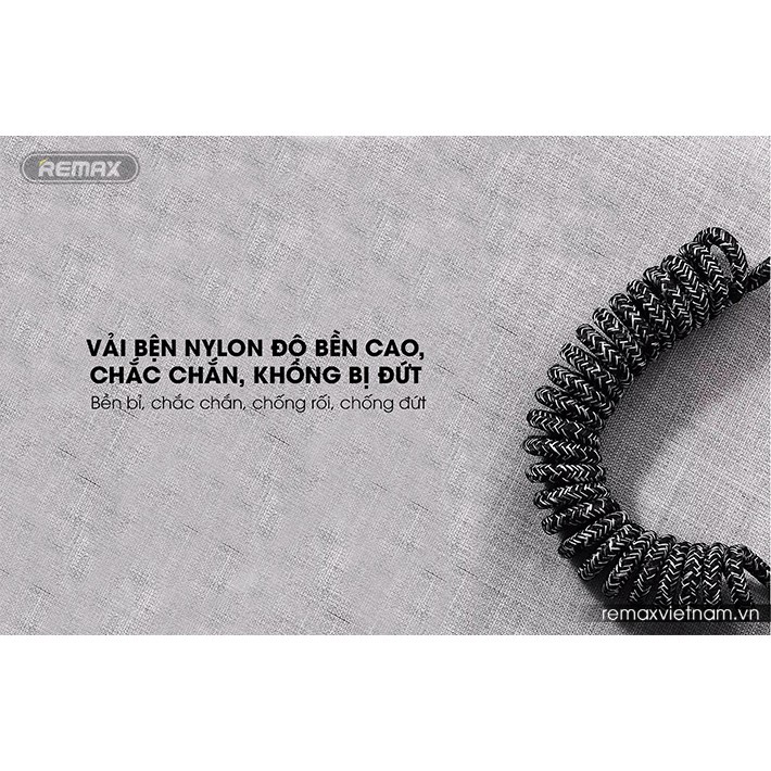 Cáp sạc/Micro/Type-C lò xo xoắn Remax RC-139i/m/a