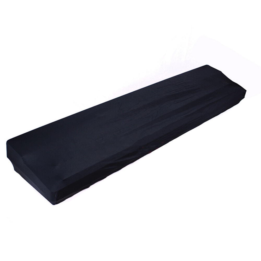 Piano Keyboard Cover Stretchable Dust Cover with Adjustable Elastic Cord and Locking Clasp for 61/88 Keys Electronic