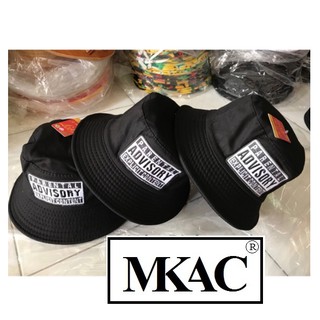 Nón bucket , mũ tai bèo thêu advisory