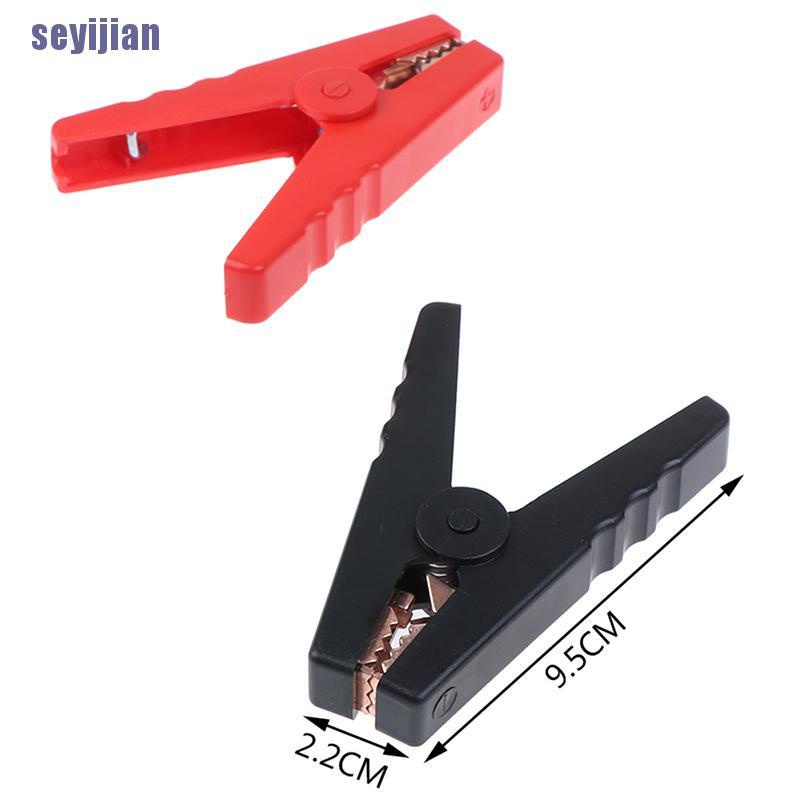 Set 2 Kẹp Cá Sấu Cách Điện 100a Chuyên Dụng Cho Xe Hơi