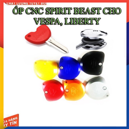 COMBO ỐP CNC CHÌA KHÓA VESPA VÀ MÓC SPIRIT BEAST CHÍNH HÃNG ( 2 MÓN)
