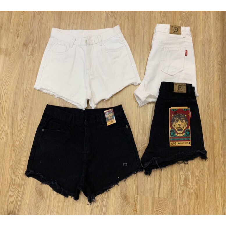 Quần Short Jeans Rách Lưng Cao Size Lớn [Big size] QJ72