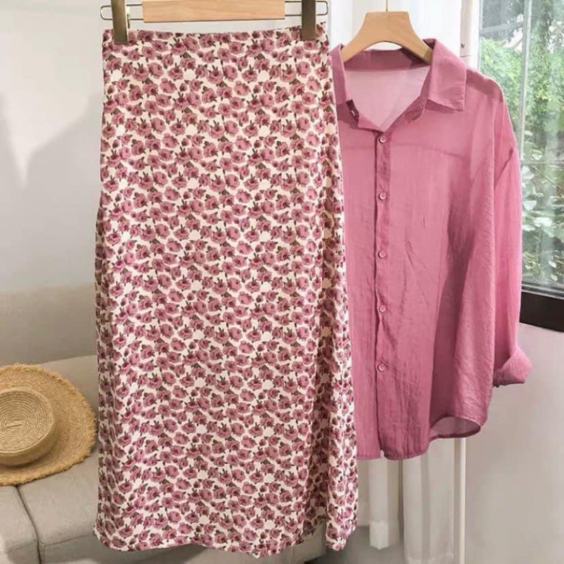 [Mã WASTUP giảm 10% tối đa 30K đơn 99K] Chân váy hoa nhí - Chân váy Midi hoa nhí nhiều màu Ulzzang ( hình thật/ /sẵn) | BigBuy360 - bigbuy360.vn