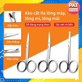 Kéo cắt tỉa lông mũi / lông mày/ lông mi bằng thép không gỉ #K2