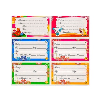 Set 12 Nhãn Vở Hot trend Capybara Cute Dán Môn Học Sinh , Đồ Dùng Học Tập - MIYABI STORE