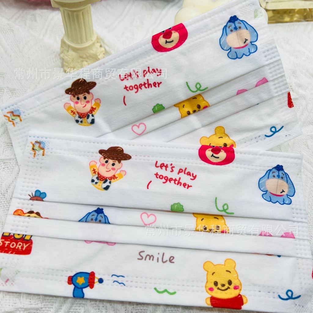 Bộ 10 Bút Chì Màu 3 Lớp Dùng Một Lần Hình Winnie the Pooh Winnie Kitty Kuromi Cinnamoroll My Melody