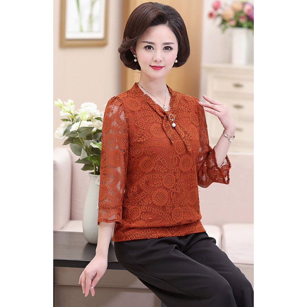 Áo ren trung niên chất xịn đẹp