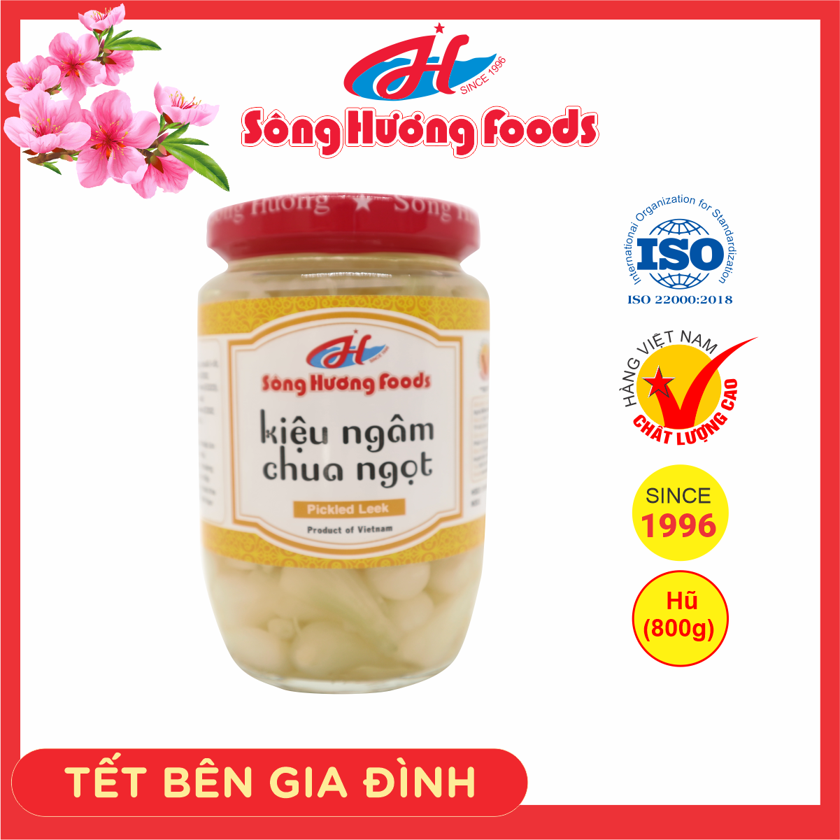 Củ Kiệu Ngâm Chua Ngọt Sông Hương Foods Hũ 800g - Làm quà Tết , ăn kèm chả lụa , bánh chưng , lạp xưởng , tôm khô | BigBuy360 - bigbuy360.vn