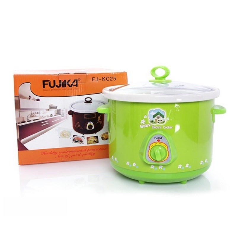Nồi kho cá - nồi hầm cháo chậm - nồi đa năng Fujika loại 1.5lít và 2.5lít