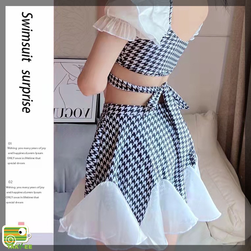 Bikini, Đồ Bơi Nữ Ba Mảnh Kèm Áo Khoác Cao Cấp Sang Chảnh Hàng Cao Cấp