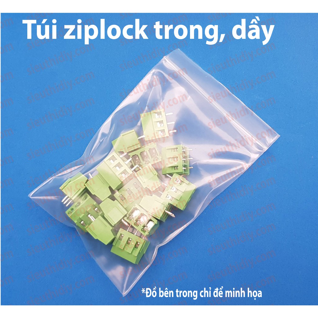 Túi Zip, ziplock, zipper trong dầy, kín khí, kín nước