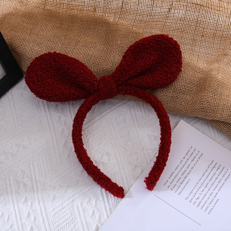 Băng Đô Cài Tóc Dạng Bấm Chống Trượt Thiết Kế Tai Thỏ Dễ Thương