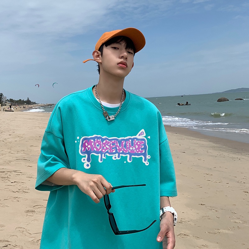 Áo Thun Tay Ngắn Cổ Tròn In Hình Cướp Biển Thời Trang Mùa Hè Cho Nam