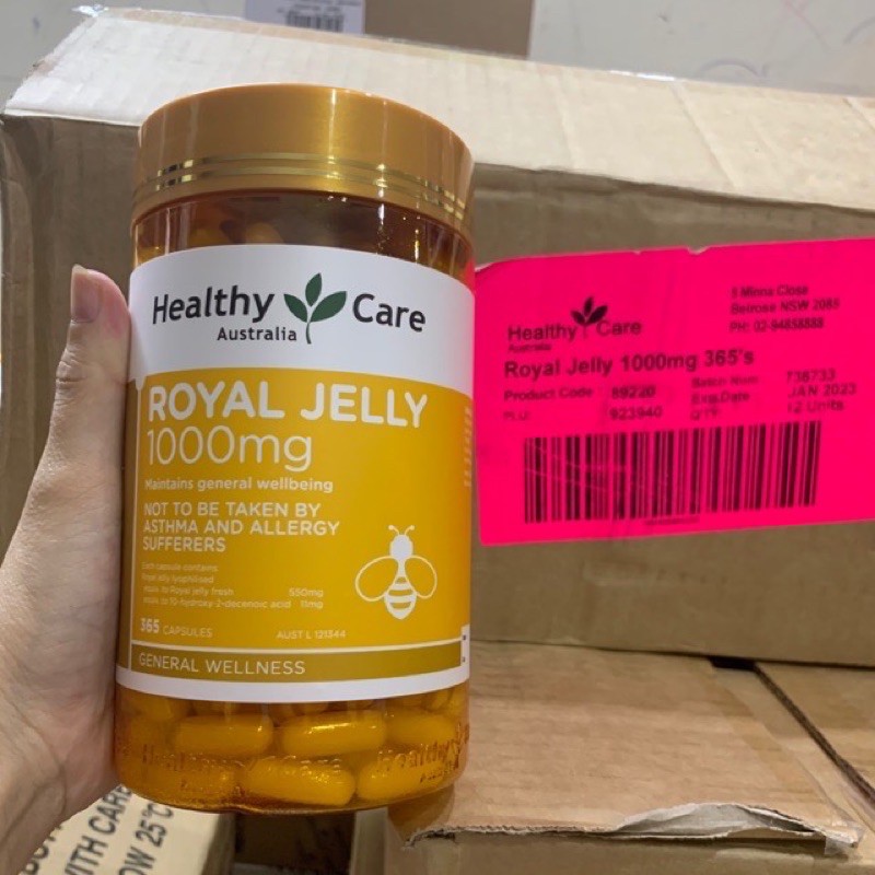 Sữa ong chúa Healthy Care Royal Jelly 1000mg 365 Viên