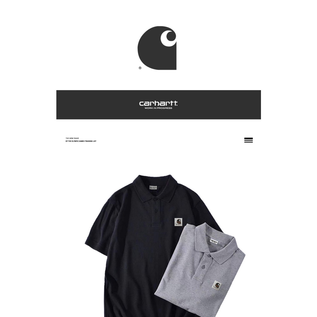 Áo Thun polo Ngắn Tay In Họa Tiết Carhartt Thời Trang Mùa Hè Dành Cho Nam