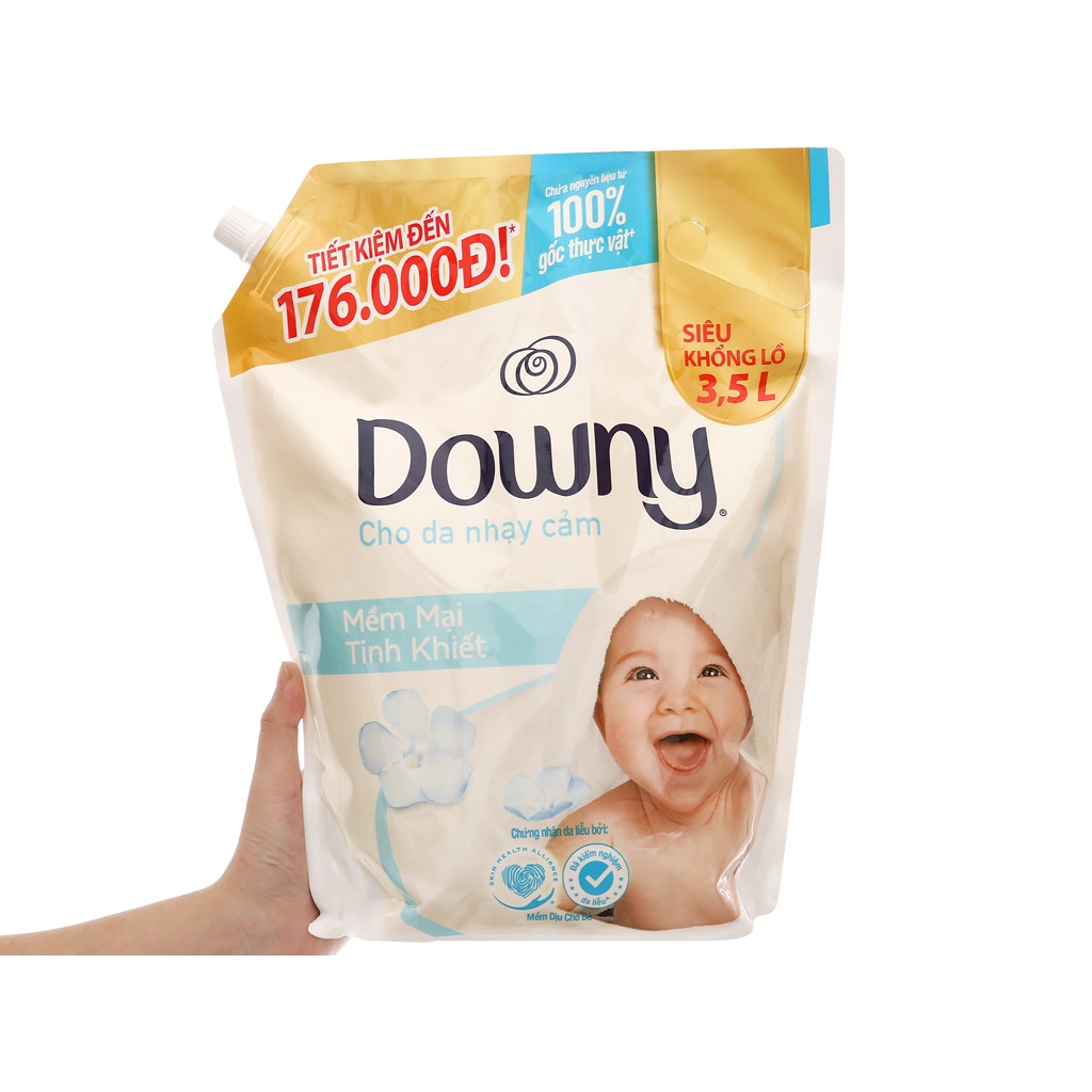 5/6 Nước xả vải Downy cho da nhạy cảm túi 3.5 lít