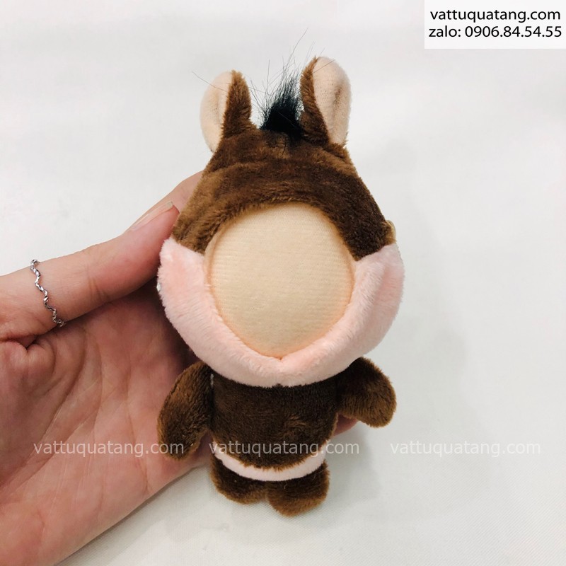 Phôi gấu bông in hình 3D bò nâu nhỏ 12cm