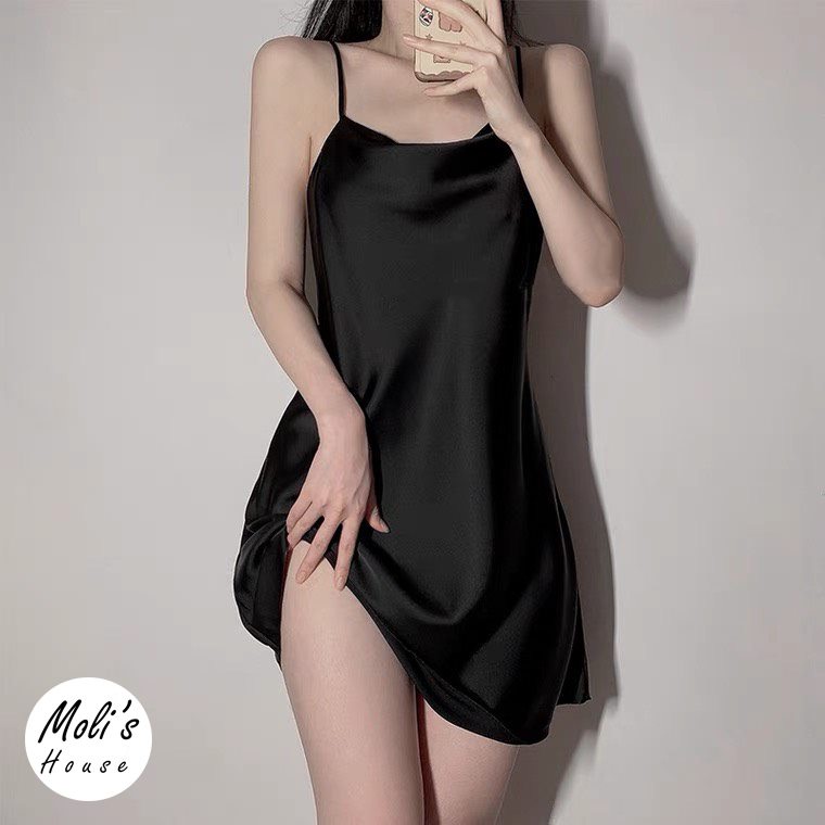 Váy ngủ 2 dây sexy 𝑅𝑒𝓈𝒾 𝓈𝓁𝑒𝑒𝓅𝒾𝓃𝑔 | BigBuy360 - bigbuy360.vn